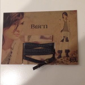 Born Leather Wrap Bracelet with Snap